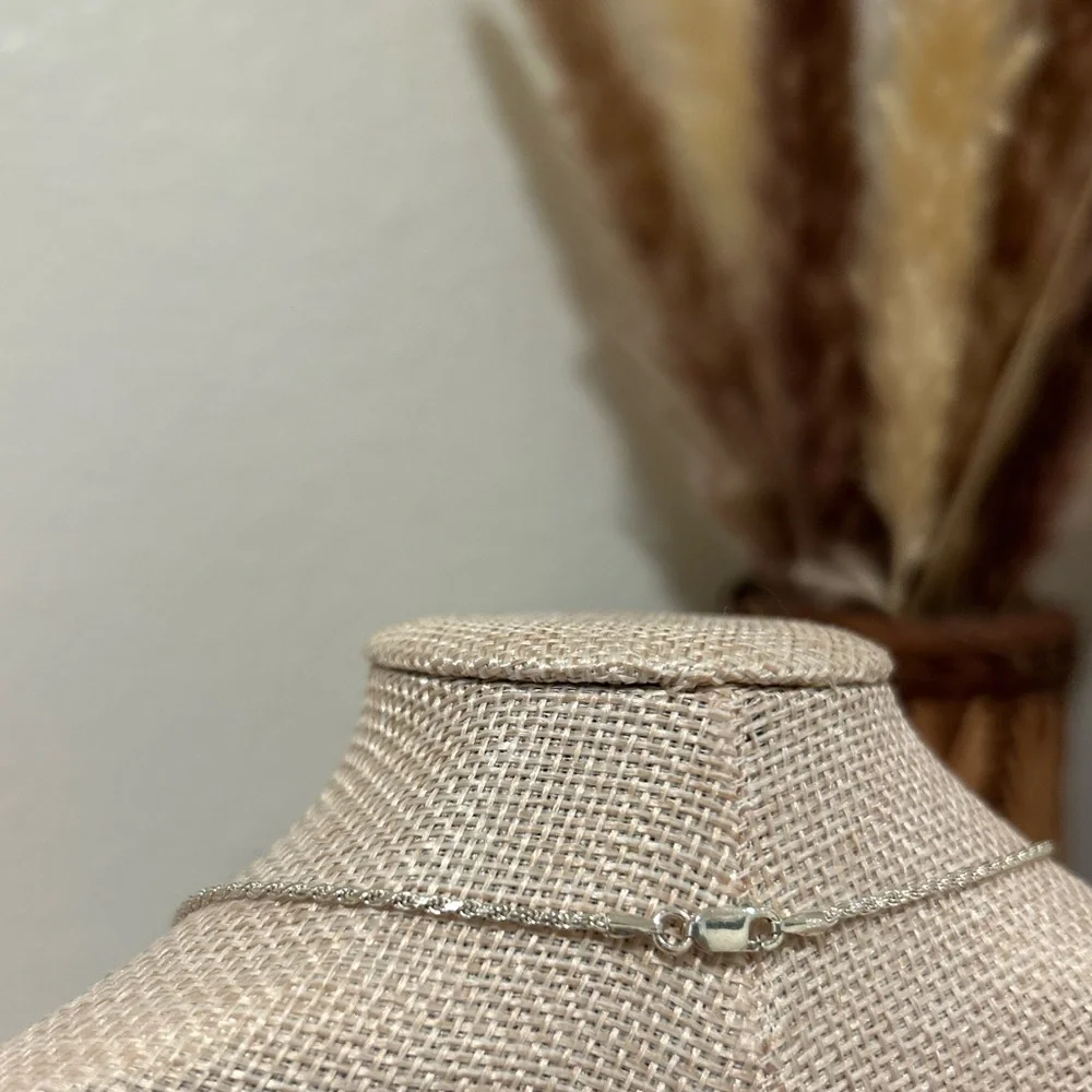 925 Sterling Silver Rope Chain Necklace
